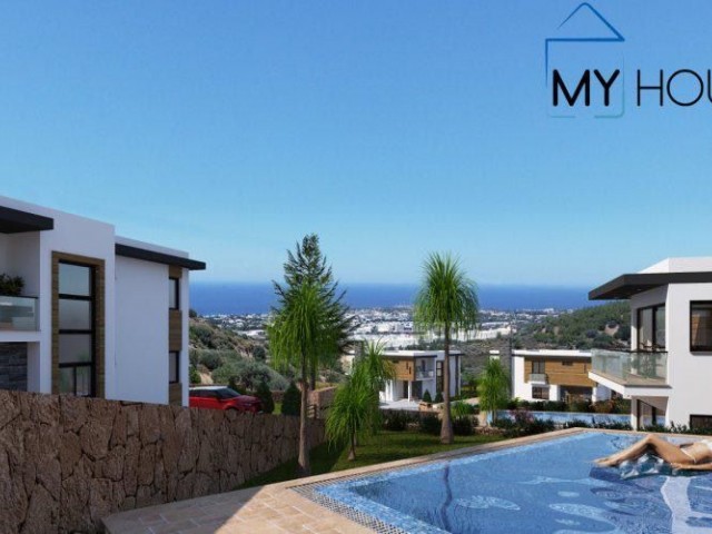 Luxury Villas for Sale with a Private Swimming Pool 4+1, 5x10 with Unobstructed Sea Views in Kyrenia, Cyprus ** 