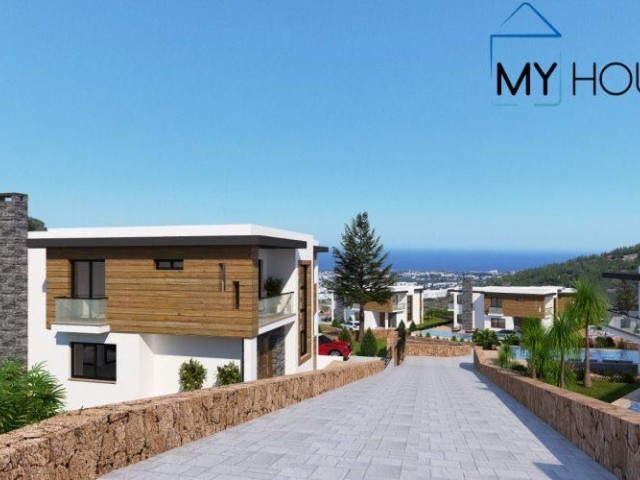 Luxury Villas for Sale with a Private Swimming Pool 4+1, 5x10 with Unobstructed Sea Views in Kyrenia, Cyprus ** 