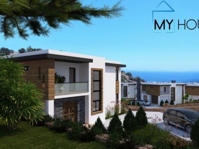 Luxury Villas for Sale with a Private Swimming Pool 4+1, 5x10 with Unobstructed Sea Views in Kyrenia, Cyprus ** 