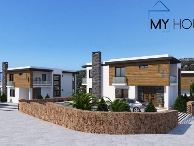 Luxury Villas for Sale with a Private Swimming Pool 4+1, 5x10 with Unobstructed Sea Views in Kyrenia, Cyprus ** 