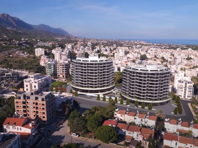 2+1 APARTMENTS FOR SALE WITH SEA AND MOUNTAIN VIEWS IN THE CENTER OF KYRENIA IN THE TRNC ** 