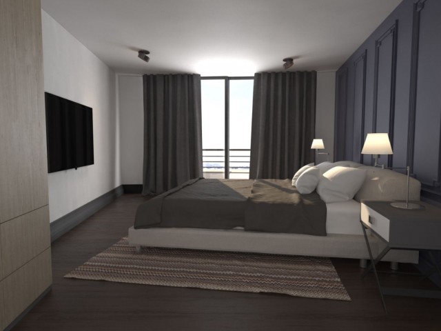 KKTC GİRNE MERKEZ DENİZ VE DAĞ MANZARALI SATILIK 2+1 PENTHOUSE POA