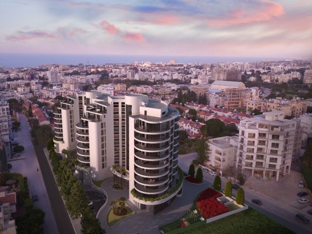 3+1 PENTHOUSE-WOHNUNGEN ZUM VERKAUF MIT BLICK AUF DAS MEER UND DIE BERGE IN KYRENIA ZENTRUM ** 