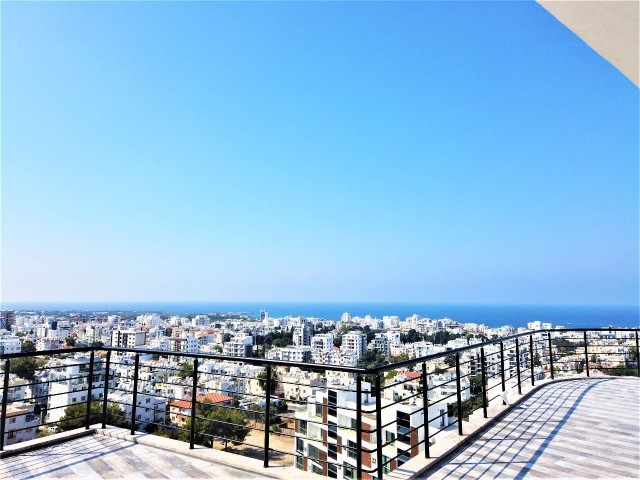 KKTC GİRNE MERKEZ DENİZ VE DAĞ MANZARALI SATILIK 3+1 PENTHOUSE DAİRELER POA