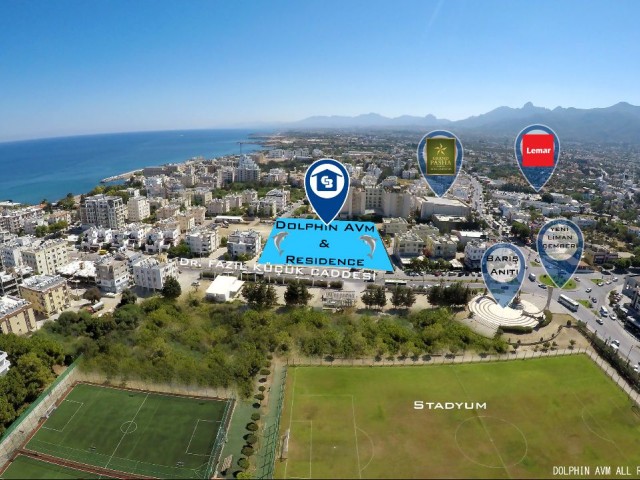 Kıbrıs Girne Merkezde AVM Residence Projesinde Satılık 1+1 Daireler POA