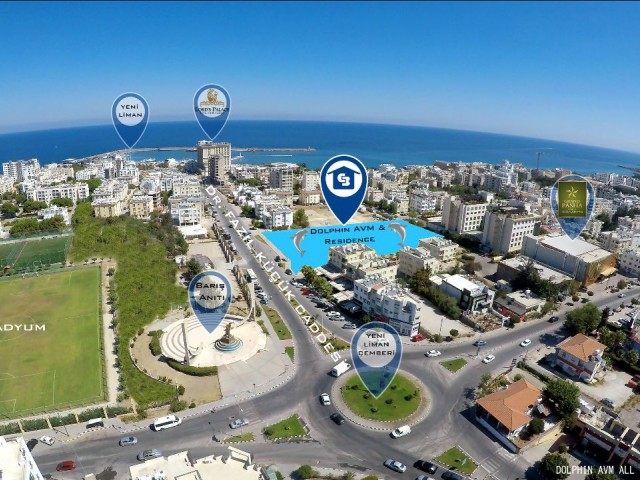 Kıbrıs Girne Merkezde AVM Residence Projesinde Satılık 2+1 Daireler POA