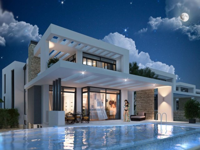 3+1 Villa with a Swimming  Pool in Catalkoy Kyrenia 