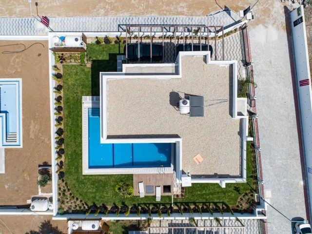 Luxury 3+1 Villas with Swimming Pool for Sale in Yesiltepe Kyrenia 