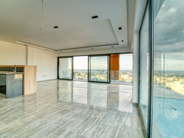 3+1 Dublex Penthouse with a Rooftop Swimming Pool and Panoramic view in Kyrenia Center Northern Cyprus 