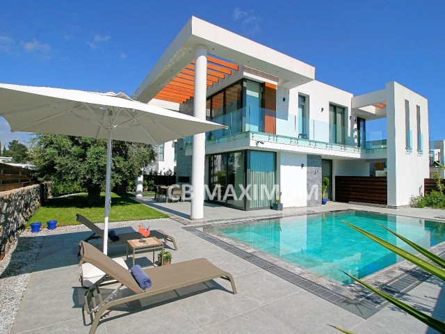 Special Design 3+1 Detached Villa for Sale in Ozanköy, Kyrenia, Cyprus with Turkish Title, Private Pool, Large Garden