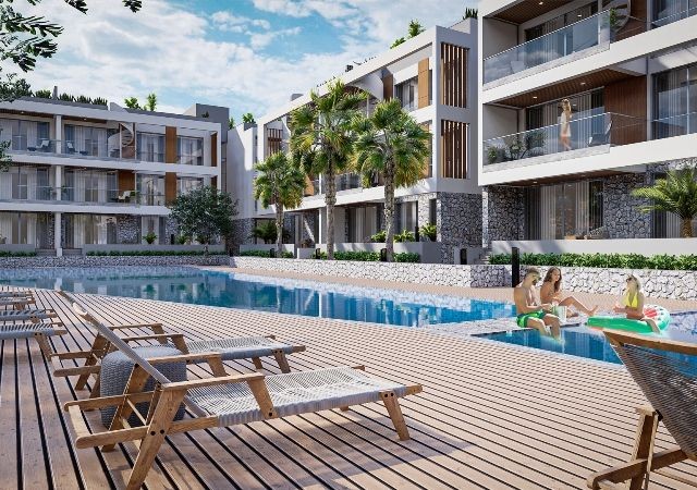 2+1 Luxus-Wohnung Zum Verkauf In Zypern Kyrenia Alsancak ** 