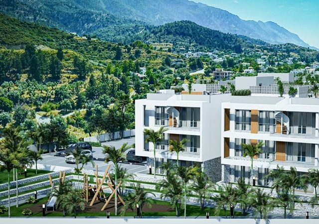 Kıbrıs Girne Alsancak`ta Site İçinde Satılık 2+1 Daire