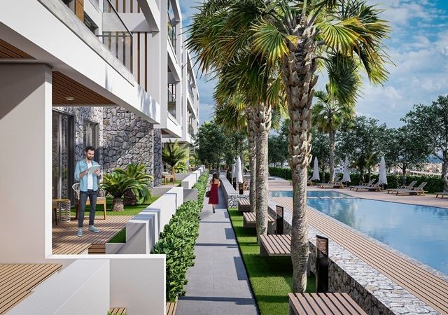 Kıbrıs Girne Alsancak`ta Site İçinde Satılık 2+1 Daire