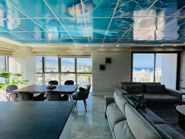 LUXURIOUS AND NEW FURNISHED PENTHOUSE WITH PRIVATE POOL SEA VIEW IN THE CENTER OF CYPRUS KYRENIA ** 