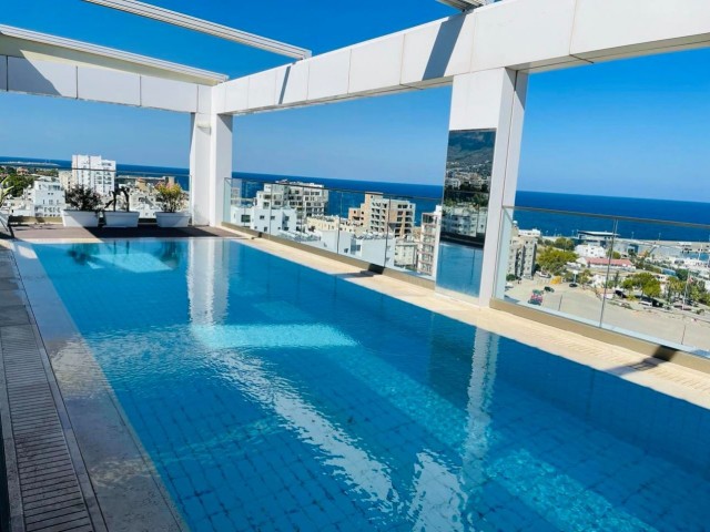 LUXURIOUS AND NEW FURNISHED PENTHOUSE WITH PRIVATE POOL SEA VIEW IN THE CENTER OF CYPRUS KYRENIA ** 