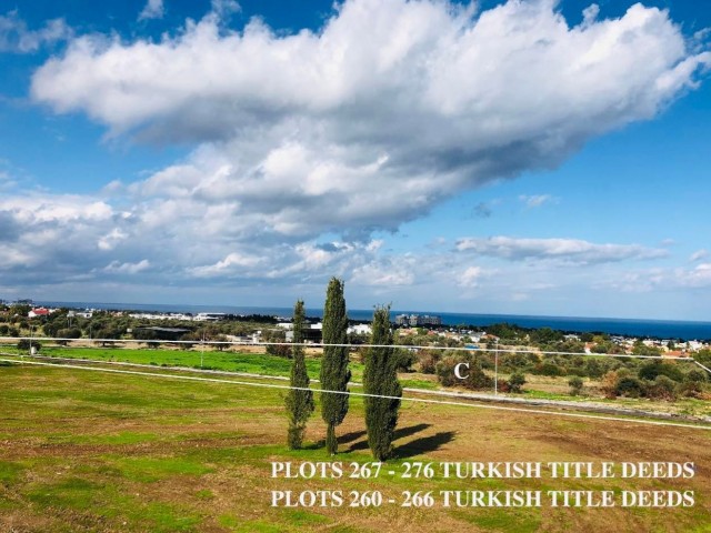 Zypern Kyrenia OZANKÖY in der türkischen KOKANLI mit herrlichem Meerblick 769 M2 Grundstücke ab ** 