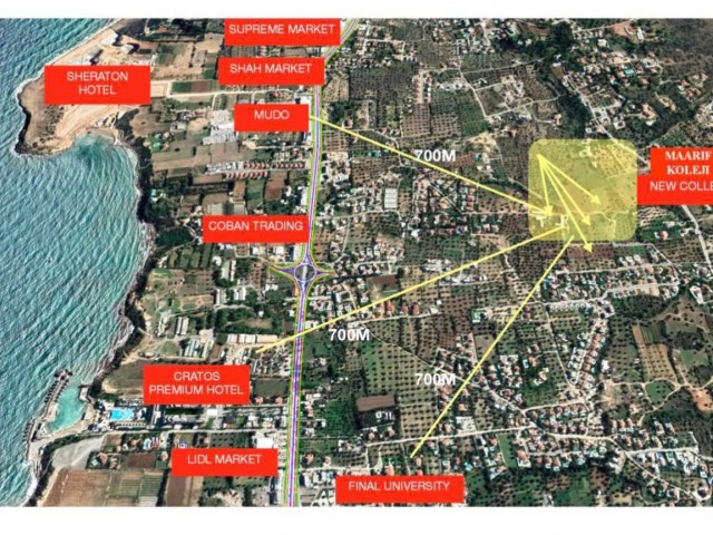 KIBRIS GİRNE OZANKÖY DE TÜRK KOÇANLI MUHTEŞEM DENİZ MANZARALI 769 M2 DEN BAŞLAYAN  ARSALAR