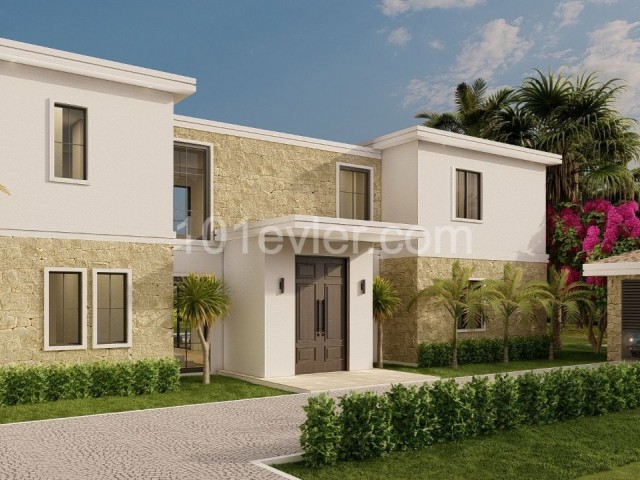 GREAT VILLA WITH SWIMMING POOL FOR SALE IN KKTC KYRENIA BELLAPAIS WITH MOUNTAIN AND SEA VIEW ** 