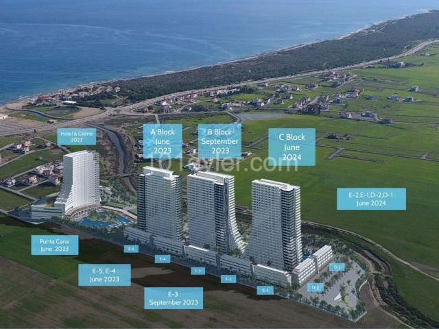 LUXURIOUS 3+1 DUBLEX RESIDENCES IN İSKELE LONF BEACH CLOSE TO THE SEA WITH FURNISHED BANKLESS GUARANTEE HOTEL CONCEPT ** 