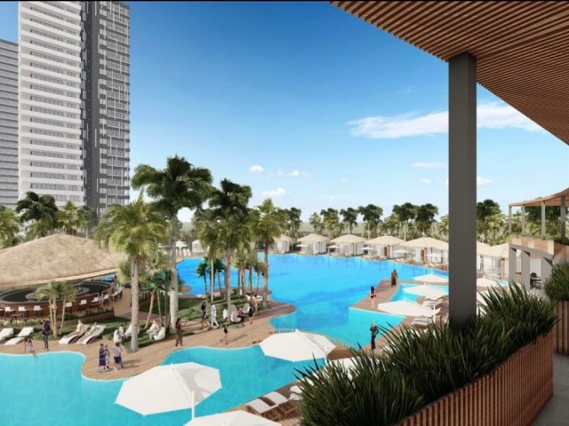 LUXURIOUS 3+1 DUBLEX RESIDENCES IN İSKELE LONF BEACH CLOSE TO THE SEA WITH FURNISHED BANKLESS GUARANTEE HOTEL CONCEPT ** 