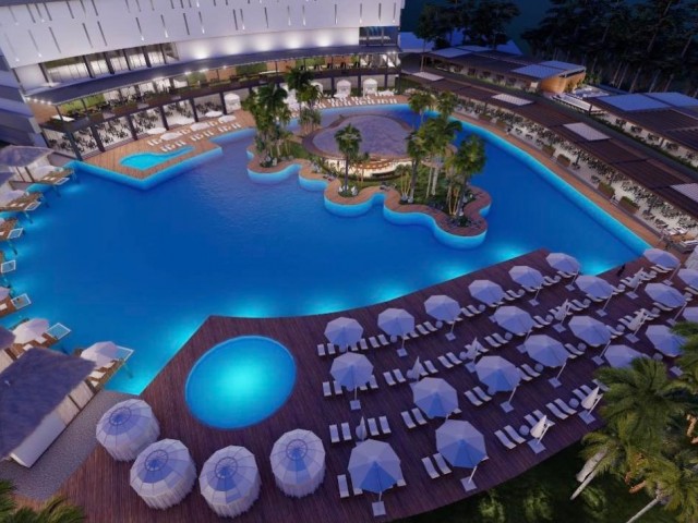 LUXURIOUS 3+1 DUBLEX RESIDENCES IN İSKELE LONF BEACH CLOSE TO THE SEA WITH FURNISHED BANKLESS GUARANTEE HOTEL CONCEPT ** 