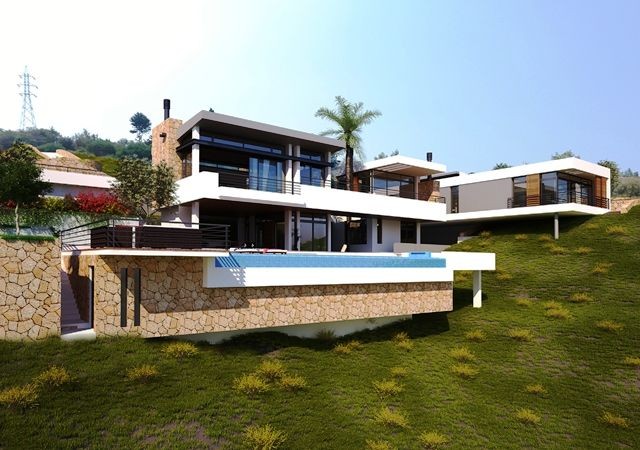 Turkish Title Design Villa For Sale In Cyprus Girne Bellpais ** 