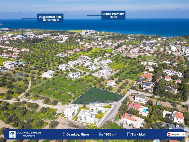 Land zum Verkauf in Kyrenia Ozanköy mit Blick auf die Berge und das Meer in einer herrlichen Lage. ** 