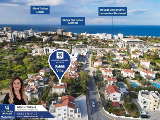 6 + 1 SEHR PRIVATE VILLA ZUM VERKAUF IN DER NÄHE DER HAUPTSTRAßE IN KYRENIA OZANKÖY ** 