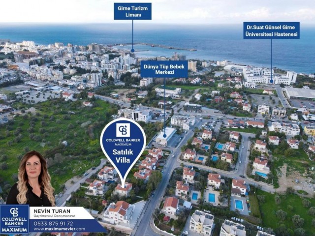 6 + 1 SEHR PRIVATE VILLA ZUM VERKAUF IN DER NÄHE DER HAUPTSTRAßE IN KYRENIA OZANKÖY ** 