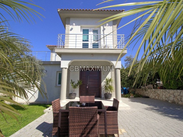 Flawless 3+1 Detached Villa for Sale in a 605m2 Plot of Land in Kyrenia Catalkoy, Cyprus  