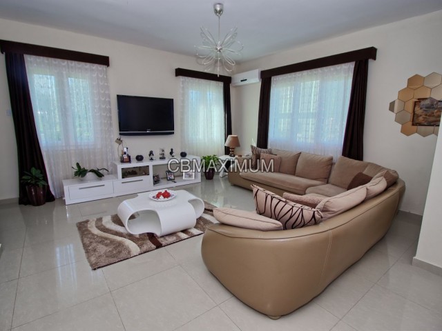 Flawless 3+1 Detached Villa for Sale in a 605m2 Plot of Land in Kyrenia Catalkoy, Cyprus  