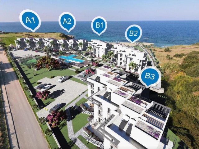 1+1 LOFT SEHR PRIVATE WOHNUNG MIT HERRLICHEM MEERBLICK IN ZYPERN KYRENIA ESENTEPEDE ** 