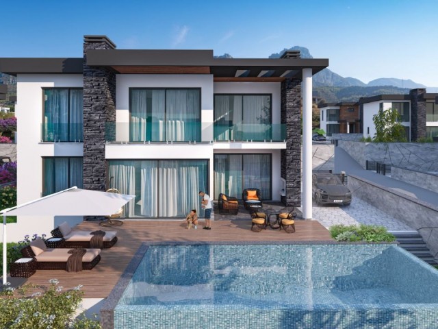 4+1 LUXURY VILLAS WITH SEA VIEWS IN KYRENIA/ZEYTINLIK, CYPRUS ** 