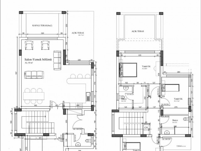 Kıbrıs, Girne Çatalköy Bölgesinde 3+1 Ödeme Planlı Havuzlu Villalar