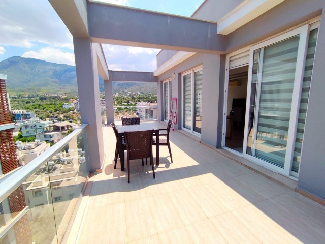 Ensuite 3-Bedroom Penthouse for Rent in the Center of Kyrenia ** 