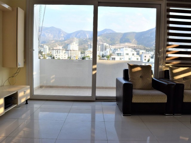 2+1 Penthouse with Large Balcony for Rent in Kyrenia Center