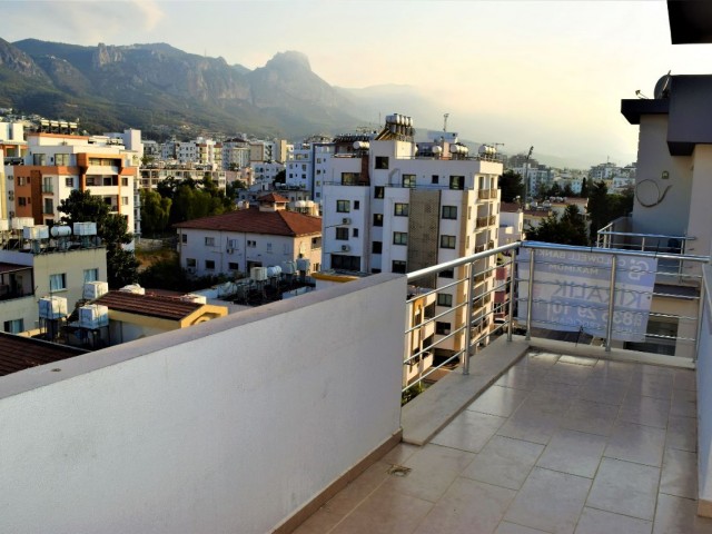 2+1 Penthouse with Large Balcony for Rent in Kyrenia Center