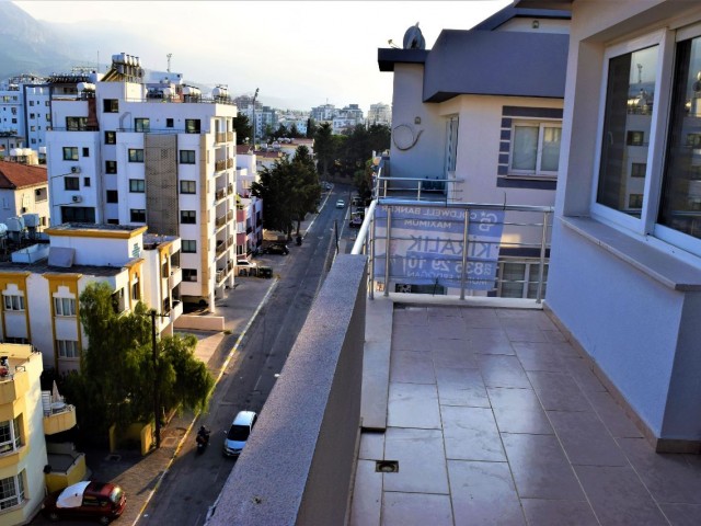 2+1 Penthouse with Large Balcony for Rent in Kyrenia Center