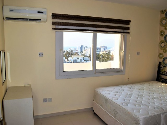 2+1 Penthouse with Large Balcony for Rent in Kyrenia Center