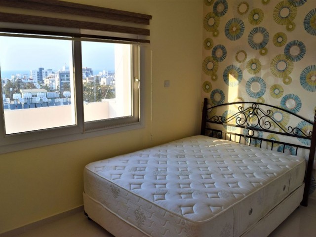 2+1 Penthouse with Large Balcony for Rent in Kyrenia Center