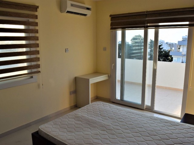 2+1 Penthouse with Large Balcony for Rent in Kyrenia Center