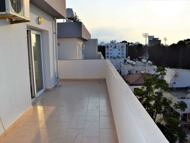 2+1 Penthouse with Large Balcony for Rent in Kyrenia Center