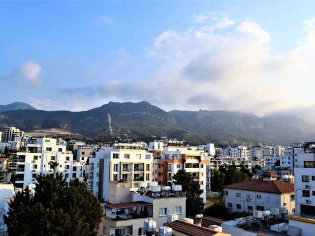 2+1 Penthouse with Large Balcony for Rent in Kyrenia Center