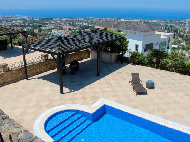 Triplex Luxury Villa for Sale with Sea View in Kyrenia Bellapais Region ** 