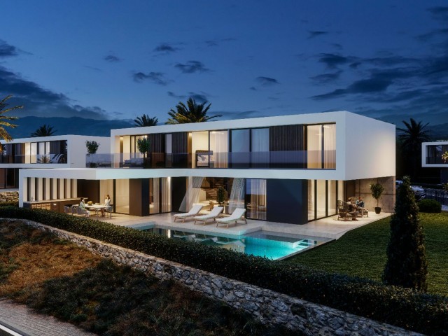 Luxury 4 + 1 Villas by the Sea in TRNC Kyrenia Çatalköy Region with Turkish Cob ** 