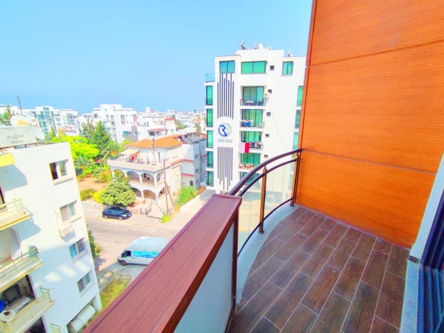 2 + 1 Rental Apartment With Newly Furnished Sea View on a Site With a Pool in the Center of Kyrenia ** 