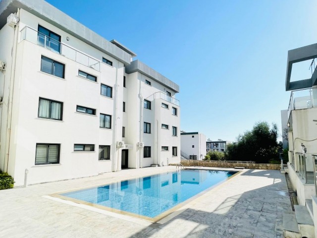 CYPRUS KYRENIA ALSANCAK NEW 1 + 1 GARDEN FLOOR APARTMENT FOR SALE ON A SITE WITH A POOL ** 