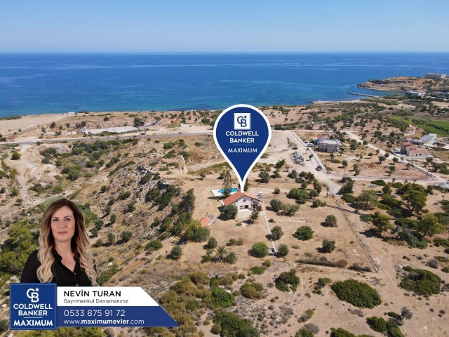 Einzige autorisierte Zypern Kyrenia CHATALKÖY de FUL KESMEZ 6931 m2 Grundstück mit Meerblick 4 + 1 sehr privates Bauernhaus ** 