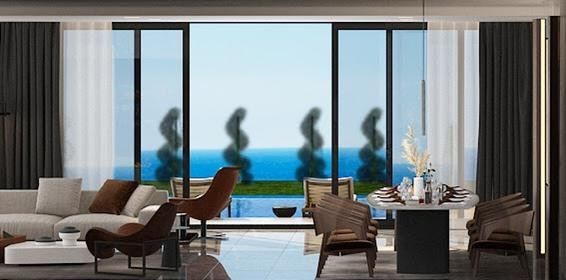 TRNC KYRENIA ÇATALKÖY TURKISH COB BEACHFRONT 4 + 1 LUXURY VILLAS ** 