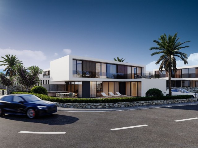 Luxury 4 + 1 Villas for Sale by the Sea in Kyrenia Çatalköy Region of TRNC with Turkish Cob ** 